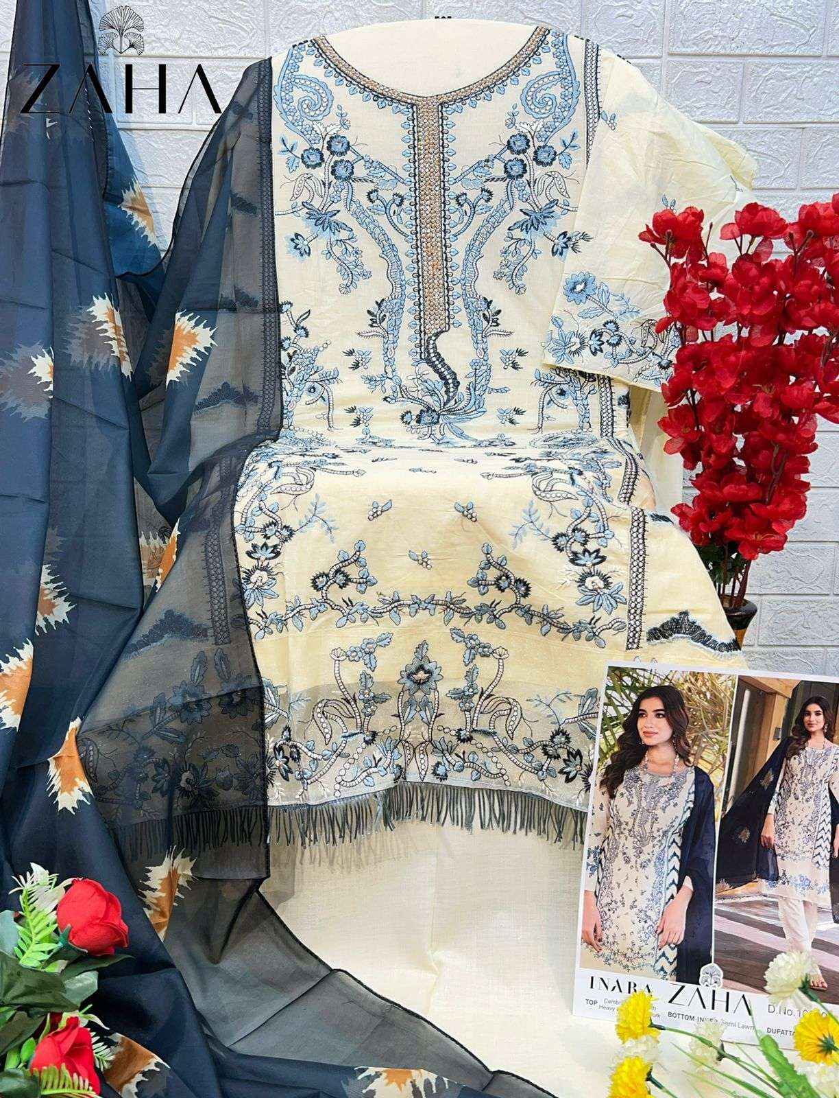 Zaha Inara Vol 1 Cotton Dress Material 5 pcs Catalogue