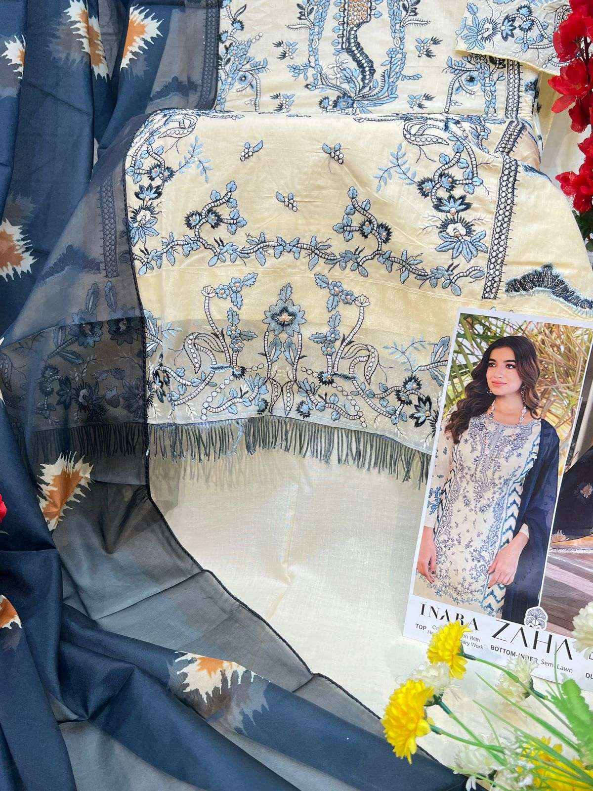 Zaha Inara Vol 1 Cotton Dress Material 5 pcs Catalogue