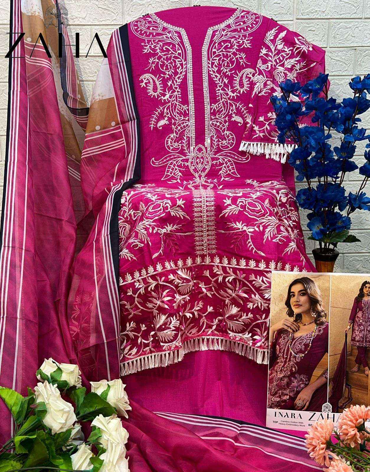 Zaha Inara Vol 1 Cotton Dress Material 5 pcs Catalogue