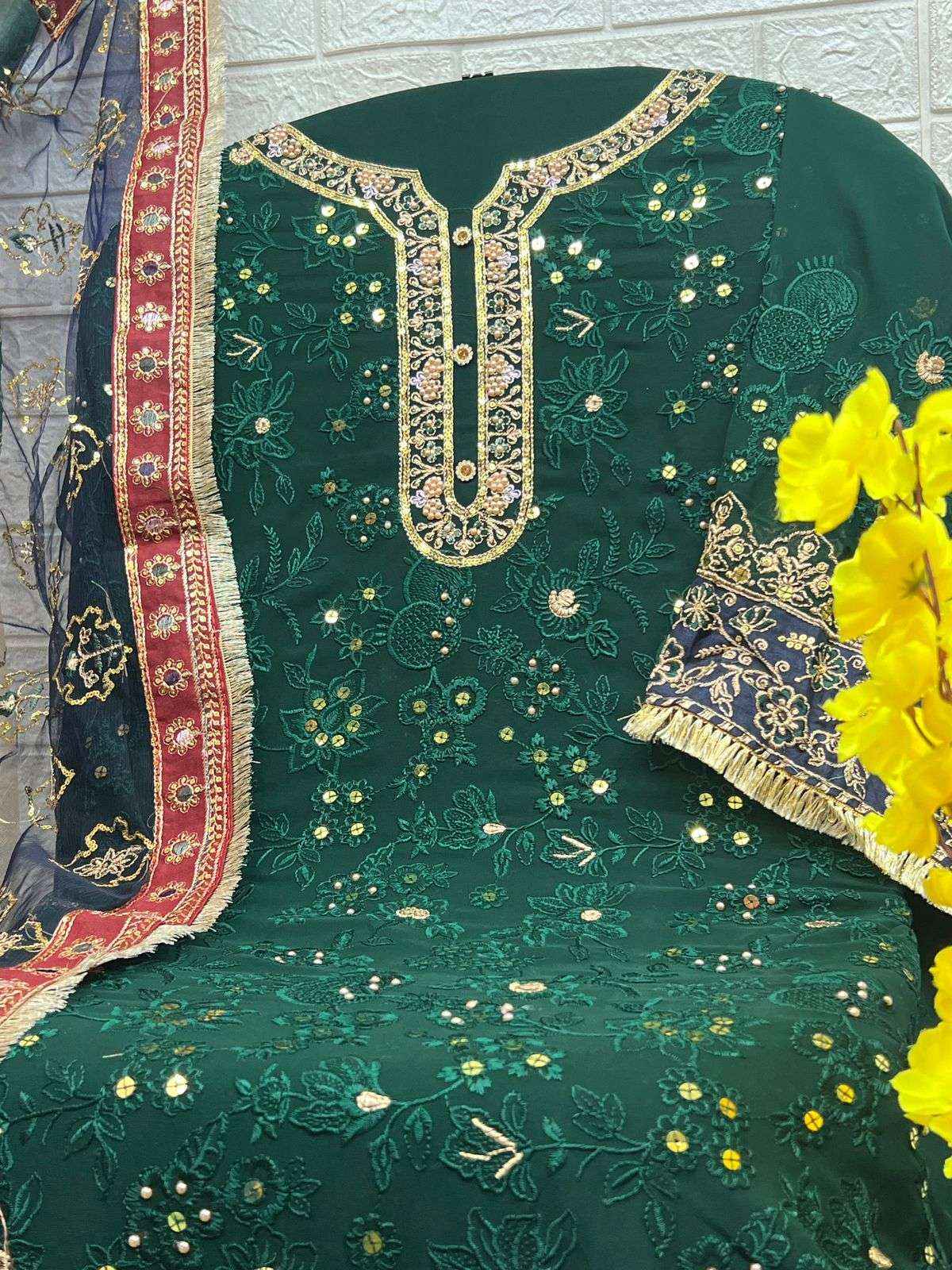 Zaha Zoya Vol 3 Georgette Dress Material 4 pcs Catalogue