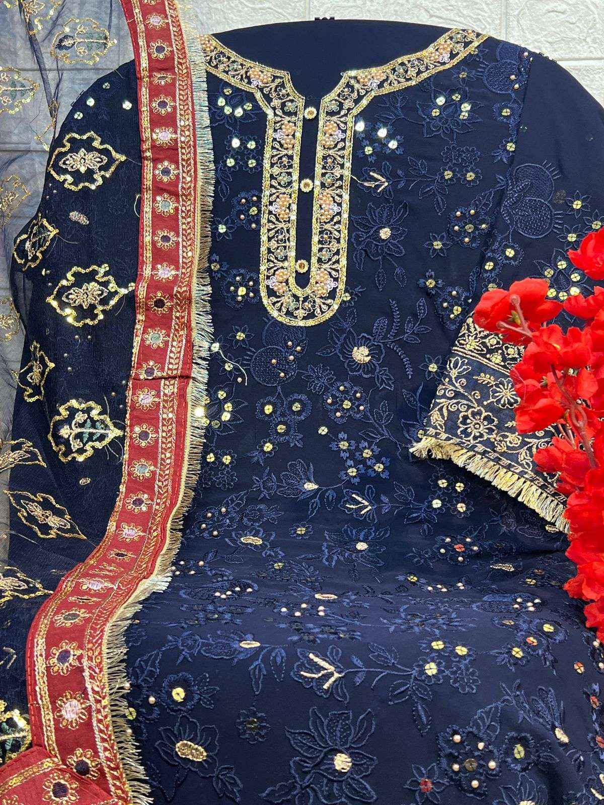 Zaha Zoya Vol 3 Georgette Dress Material 4 pcs Catalogue