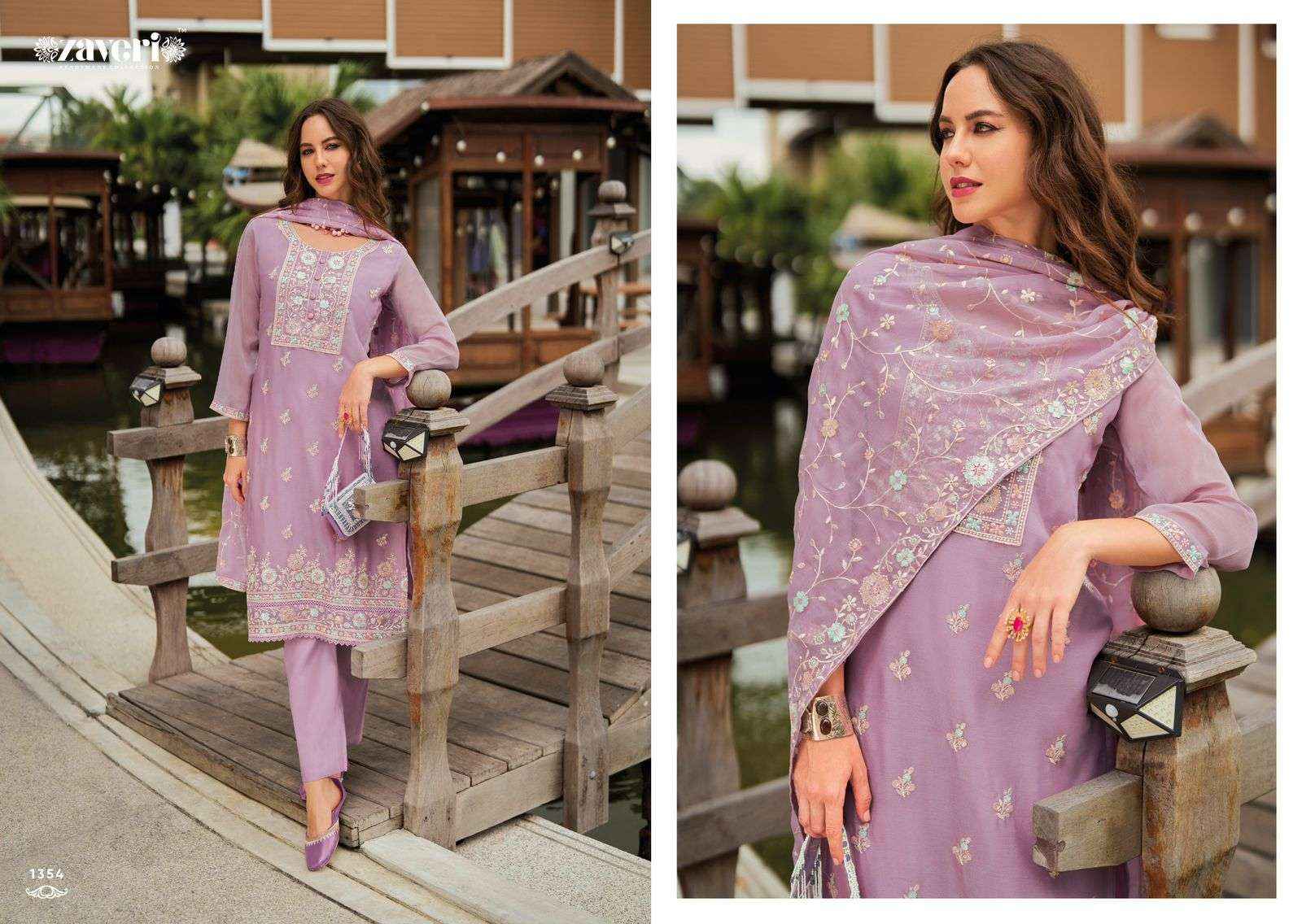 Zaveri Zaira Readymade Chinon Dress 2 pcs Catalogue
