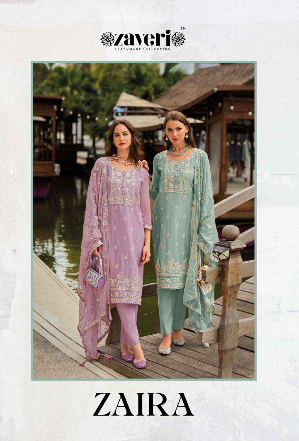 Zaveri Zaira Readymade Chinon Dress 2 pcs Catalogue