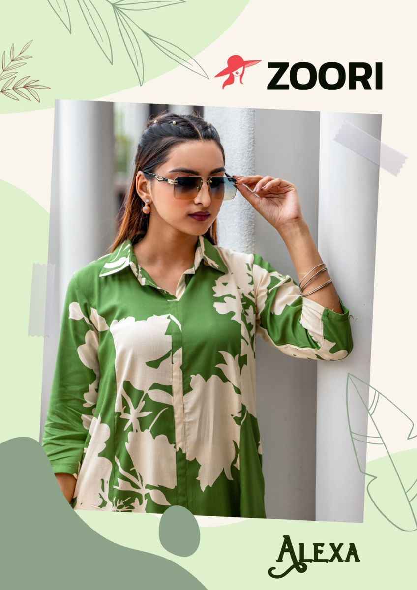 Zoori Alexa Rayon Co Ord Set 4 pcs Catalogue