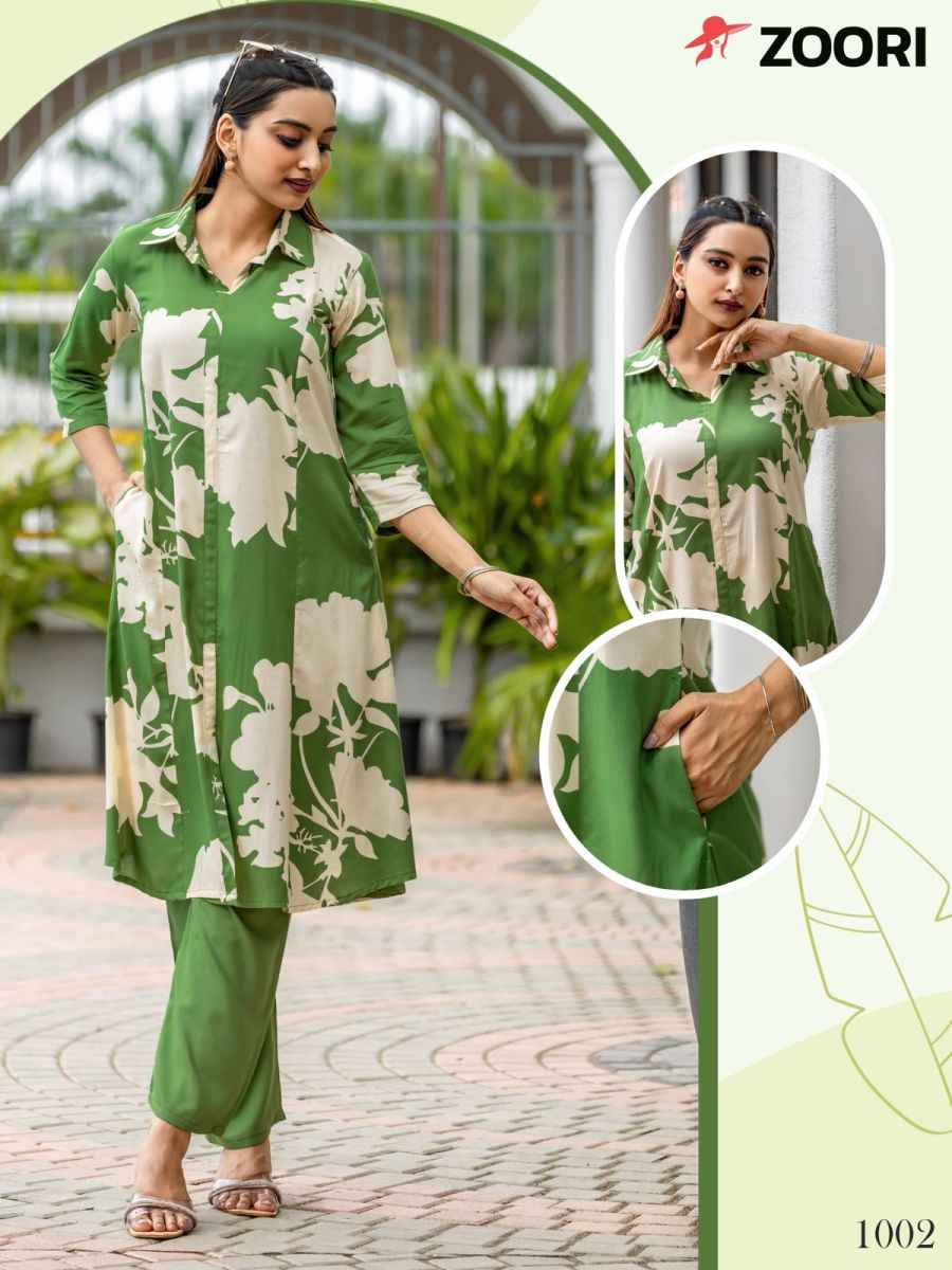 Zoori Alexa Rayon Co Ord Set 4 pcs Catalogue