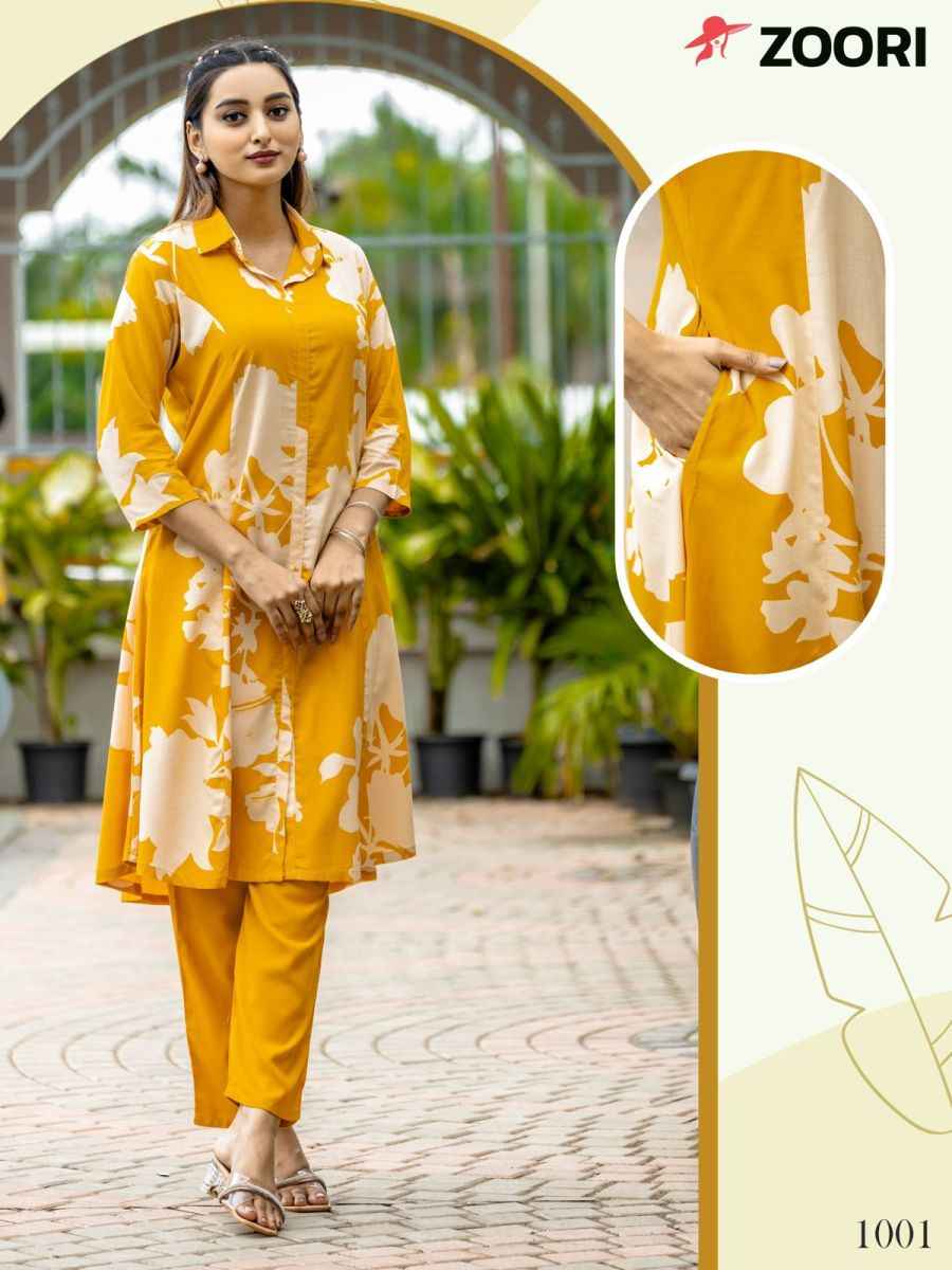 Zoori Alexa Rayon Co Ord Set 4 pcs Catalogue