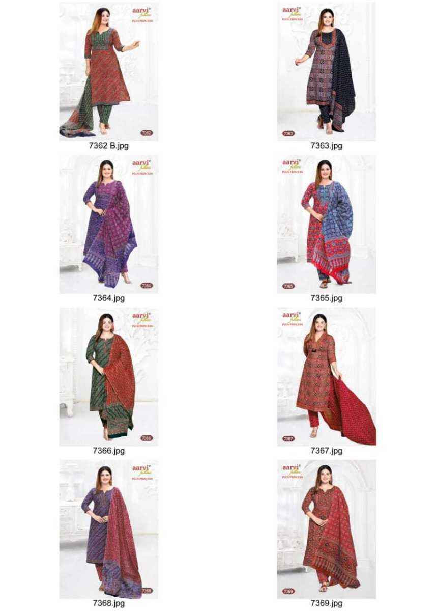 Aarvi Fashion Plus Princess Vol 2 Readymade Cotton Dress 8 pcs Catalogue