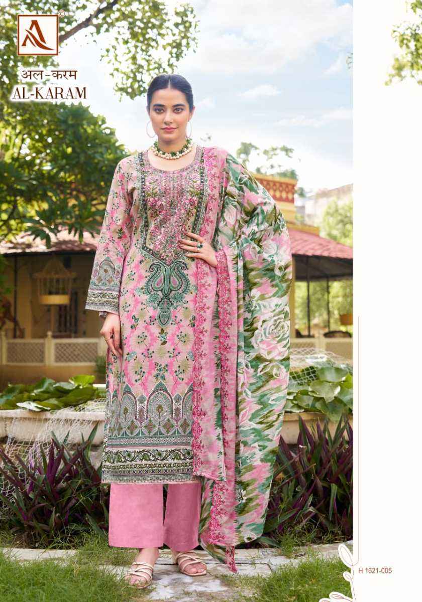 Alok Al Karam Cotton Dress Material 8 pcs Catalogue