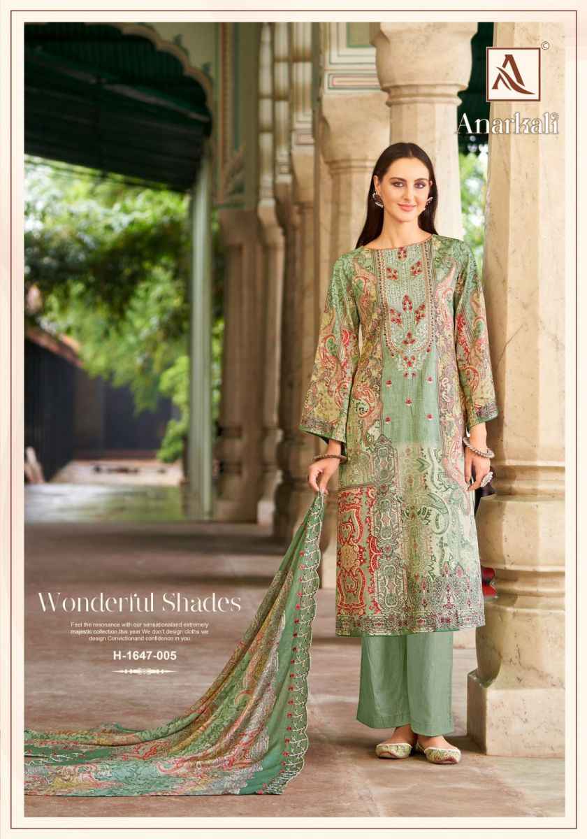 Alok Anarkali Cotton Dress Material 8 pcs Catalogue