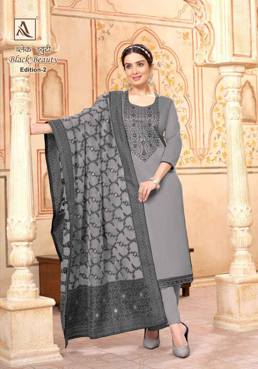 Alok Black Beauty Edition 2 Cotton Dress Material 6 pcs Catalogue