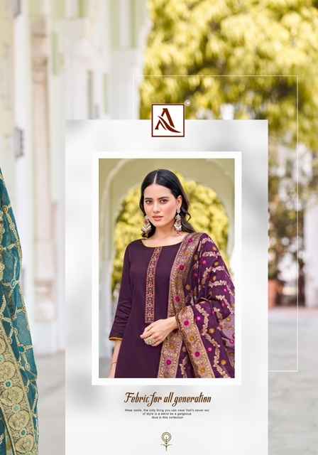 Alok Glossy Touch Edition 2 Zam Dress Material 6 pcs Catalogue