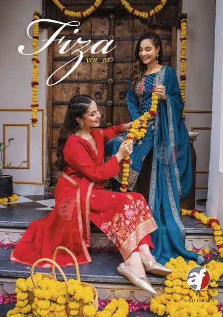 Anju Fabrics Fiza Vol 2 Readymade Jacquard Suit 5 Pc Catalog