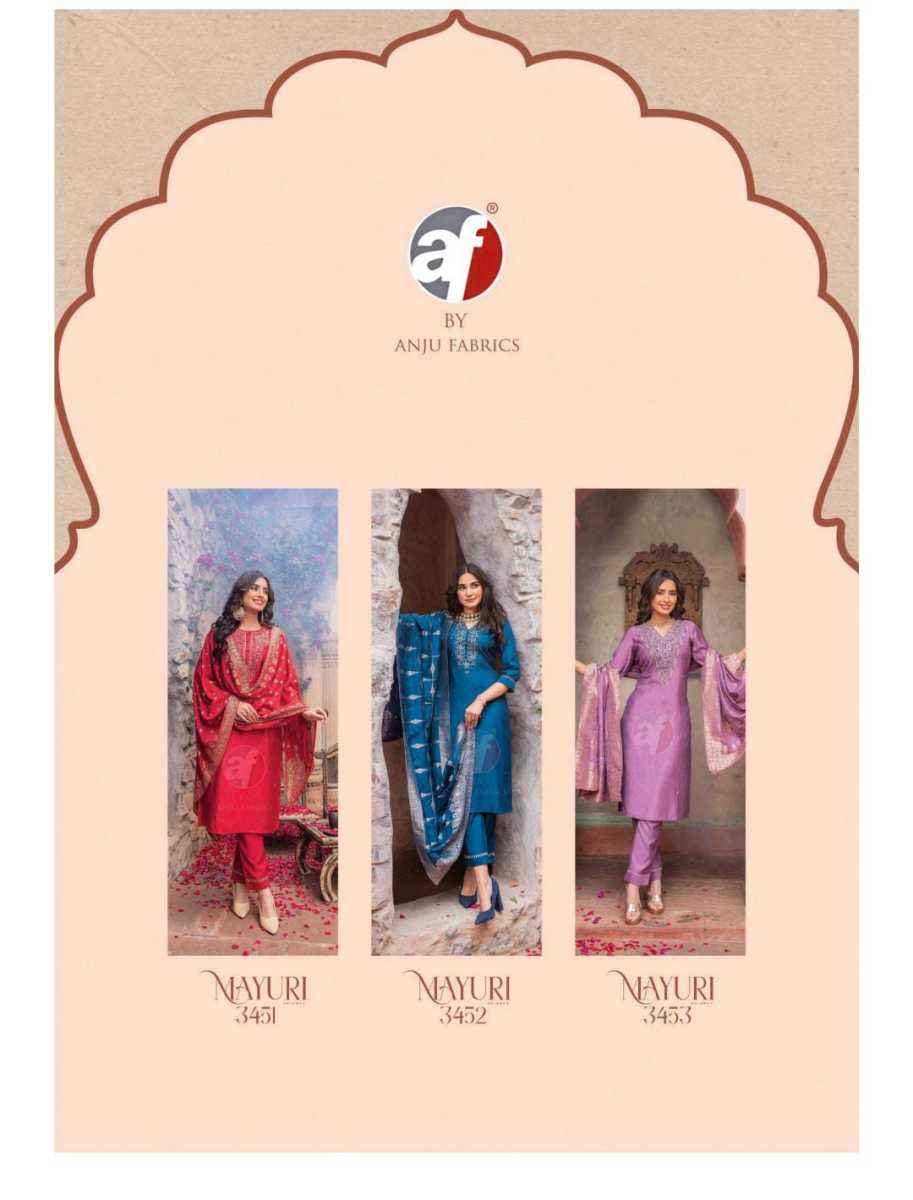 Anju Fabrics Fiza Vol 2 Readymade Jacquard Suit 5 Pc Catalog