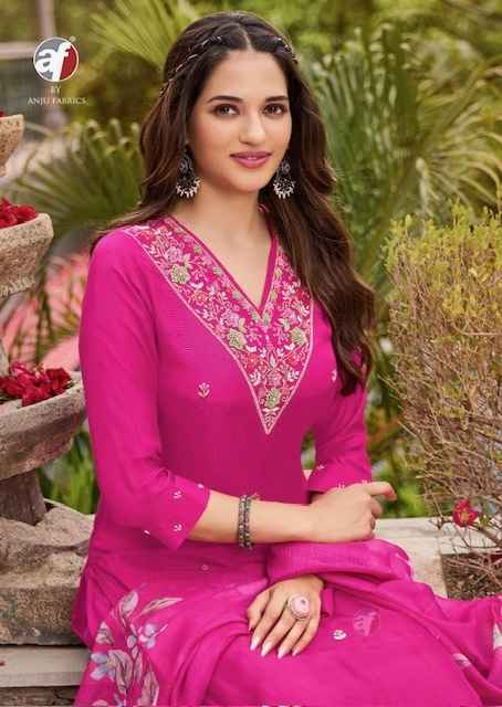 Anju Fabrics Ghunghat Vol 11 Readymade Silk Dress 6 pcs Catalogue
