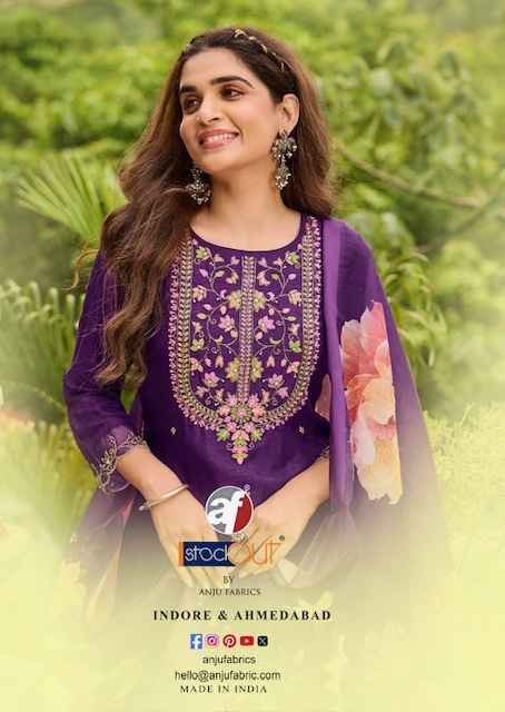 Anju Fabrics Ghunghat Vol 11 Readymade Silk Dress 6 pcs Catalogue