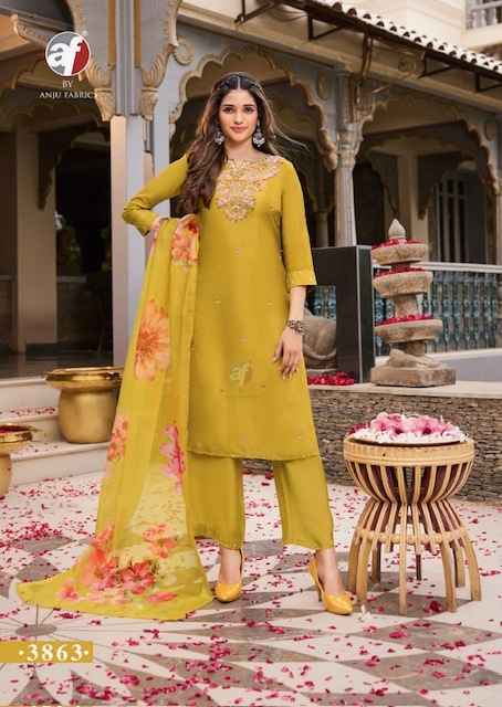 Anju Fabrics Ghunghat Vol 11 Readymade Silk Dress 6 pcs Catalogue