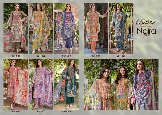 Belliza Naira Vol 69 Cotton Dress Material 8 pcs Cataloge