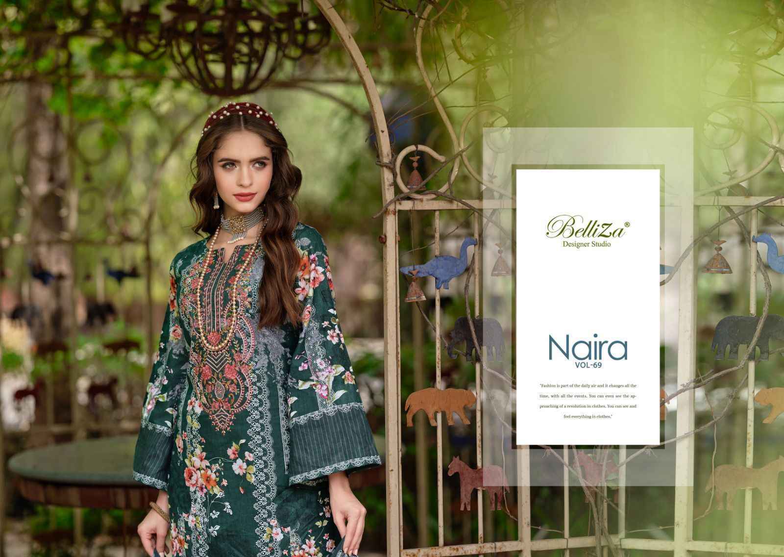 Belliza Naira Vol 69 Cotton Dress Material 8 pcs Cataloge