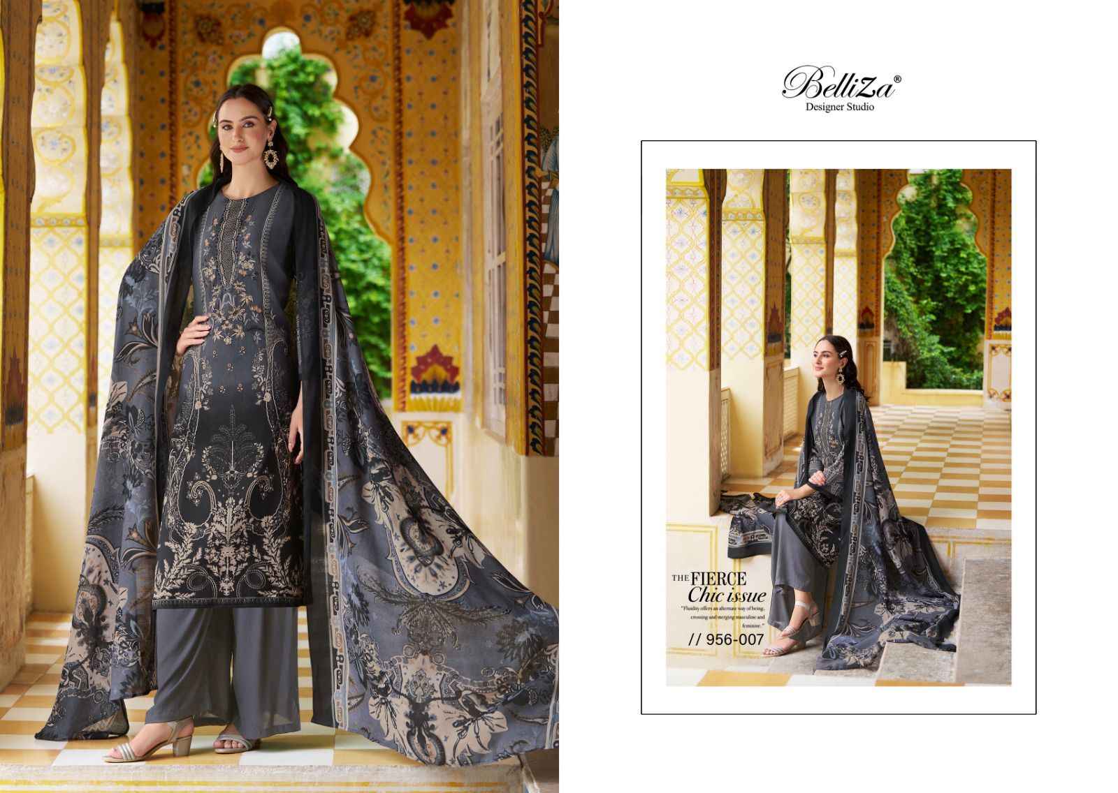 Belliza Riwayat Vol 3 Viscose Rayon Dress Material 8 pcs Catalogue