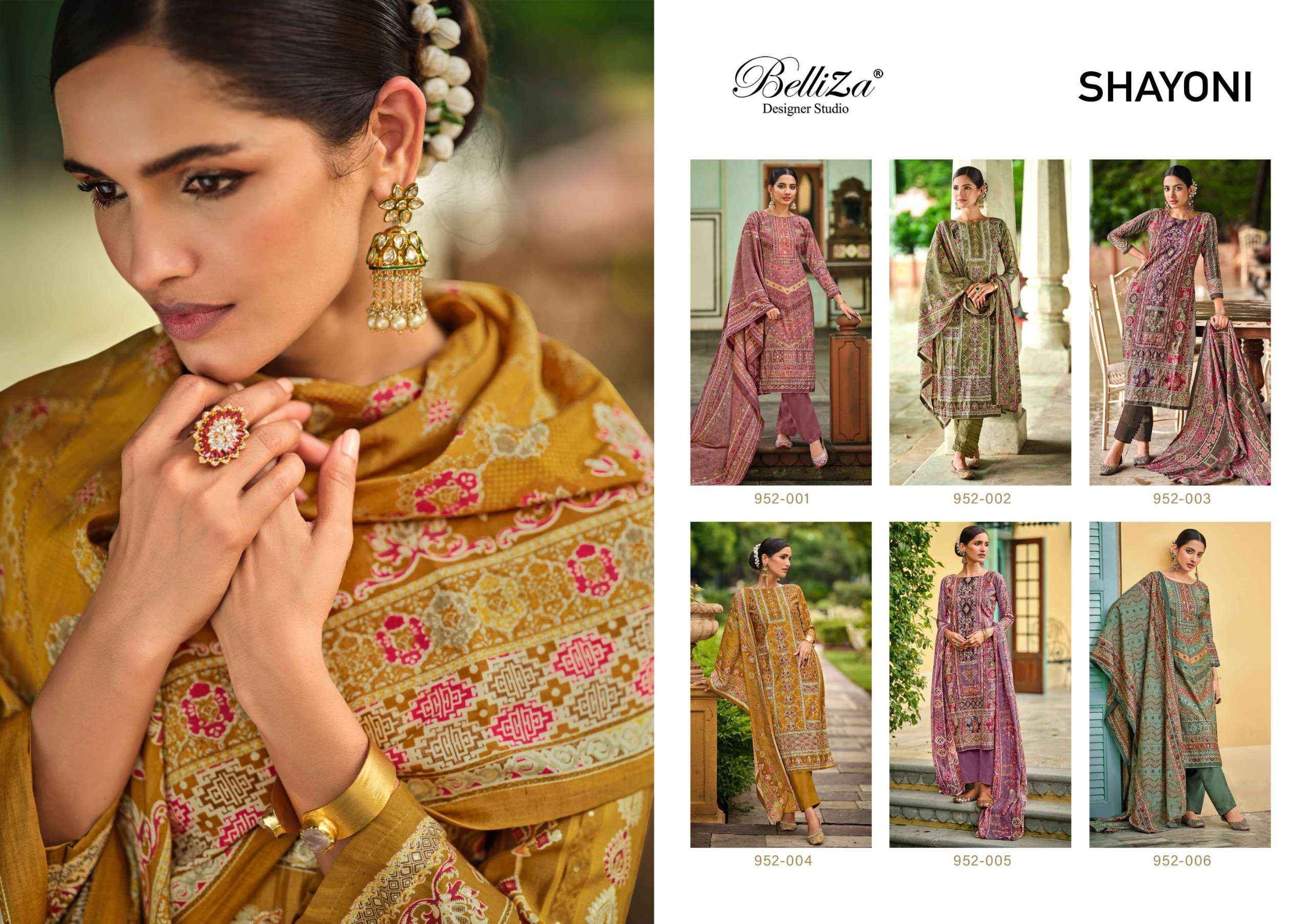 Belliza Shayoni Modal Dress Material 6 pcs Catalogue