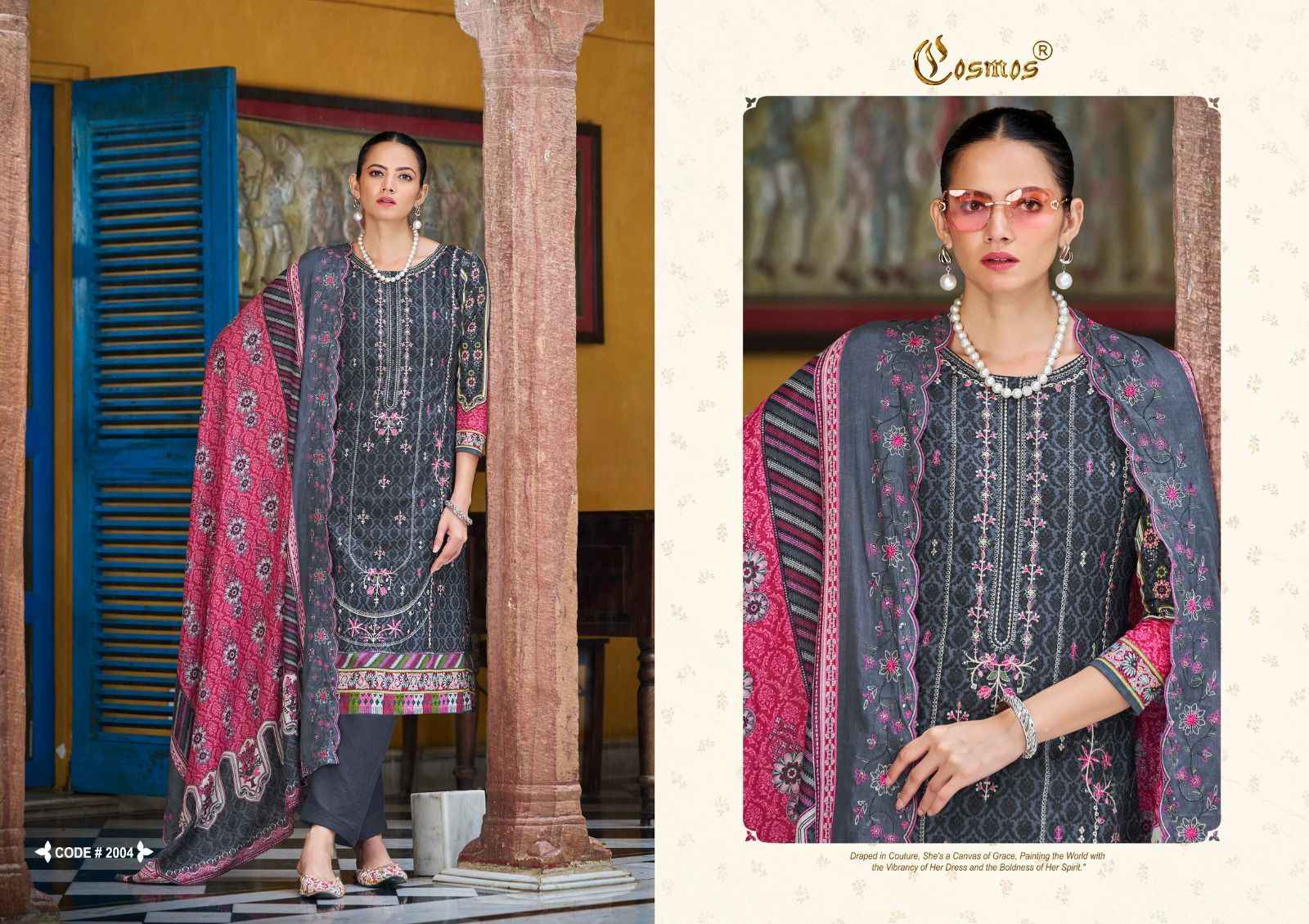 Cosmos Bin Saeed Vol 2 Cotton Dress Material 8 pcs Catalogue