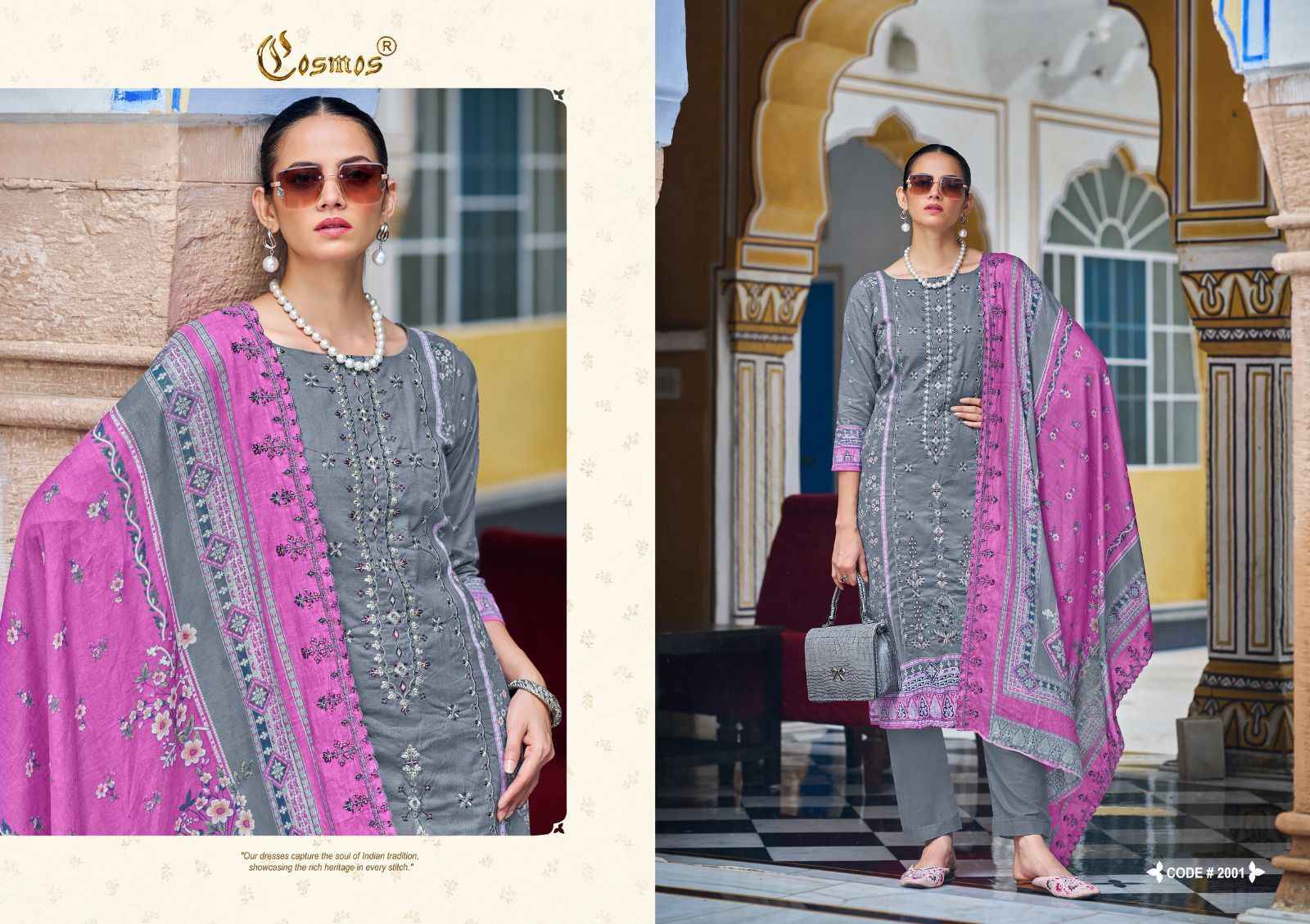 Cosmos Bin Saeed Vol 2 Cotton Dress Material 8 pcs Catalogue