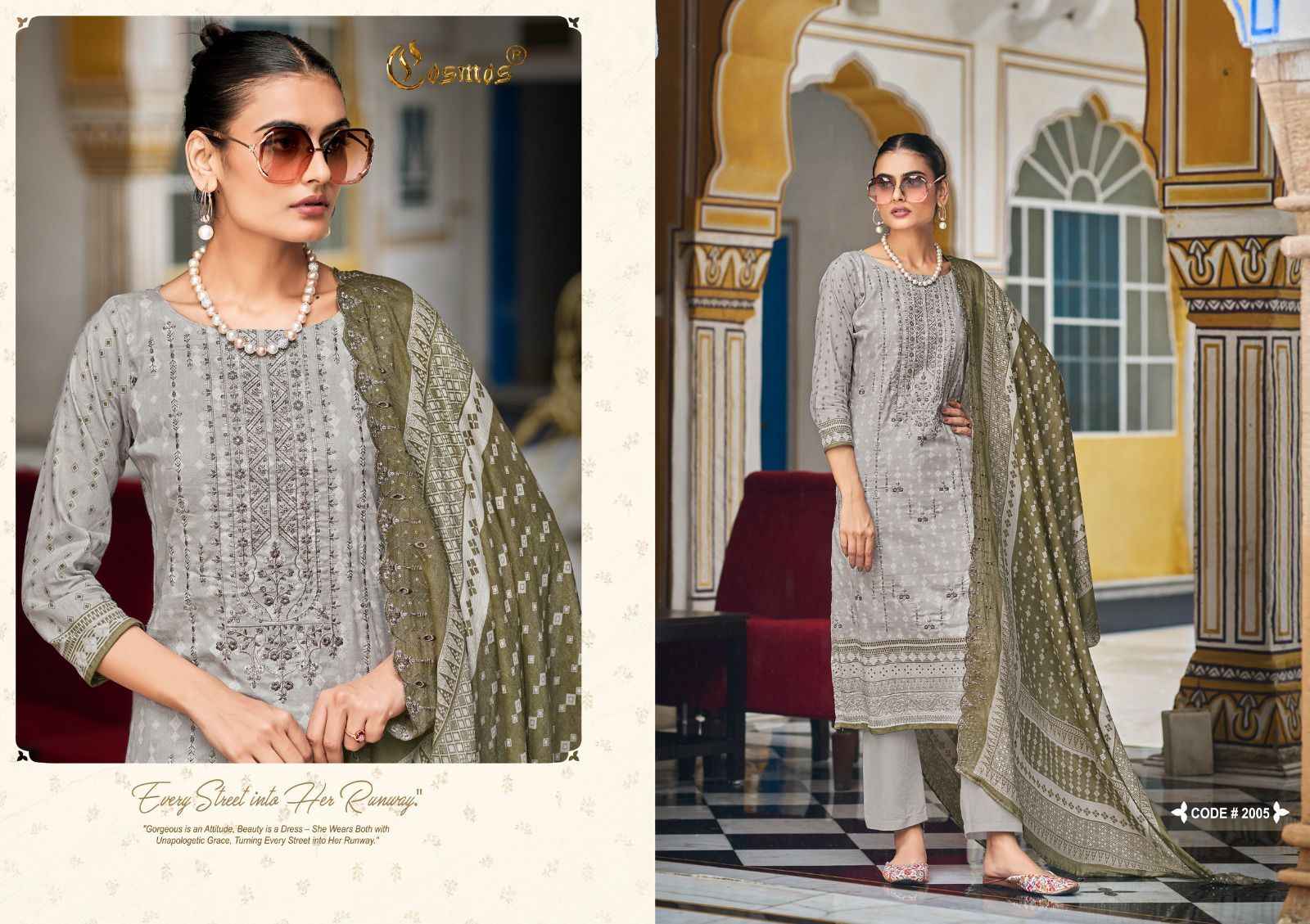 Cosmos Bin Saeed Vol 2 Cotton Dress Material 8 pcs Catalogue