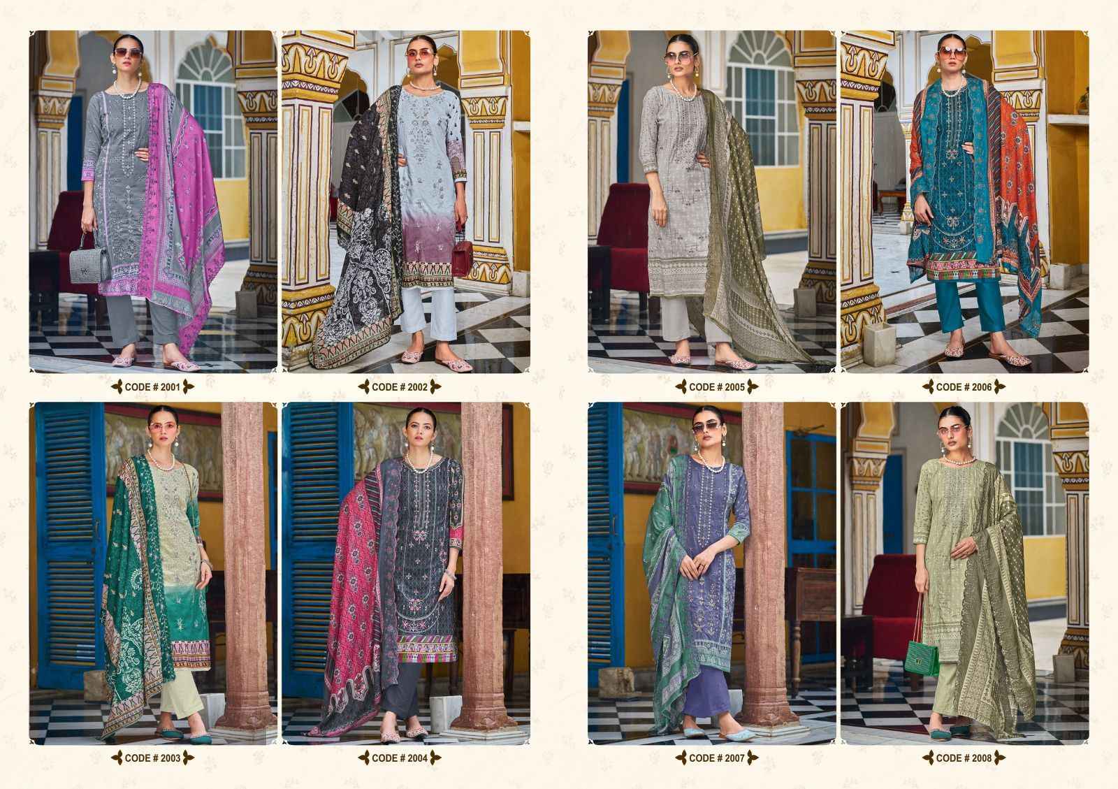 Cosmos Bin Saeed Vol 2 Cotton Dress Material 8 pcs Catalogue