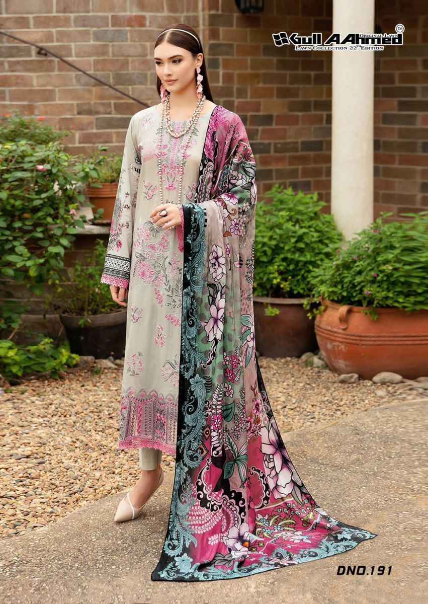 Gull Aahmed Vol 22 Cotton Dress Material 6 pcs Catalogue