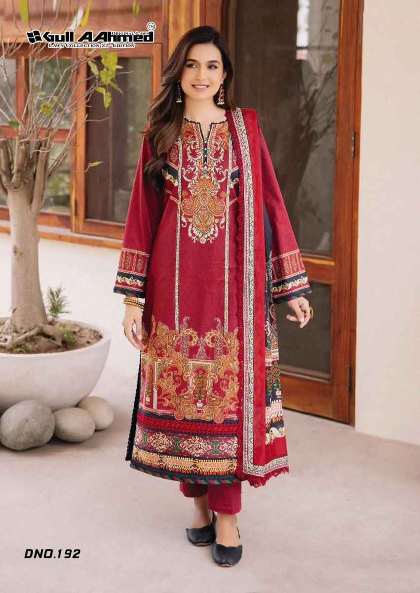 Gull Aahmed Vol 22 Cotton Dress Material 6 pcs Catalogue