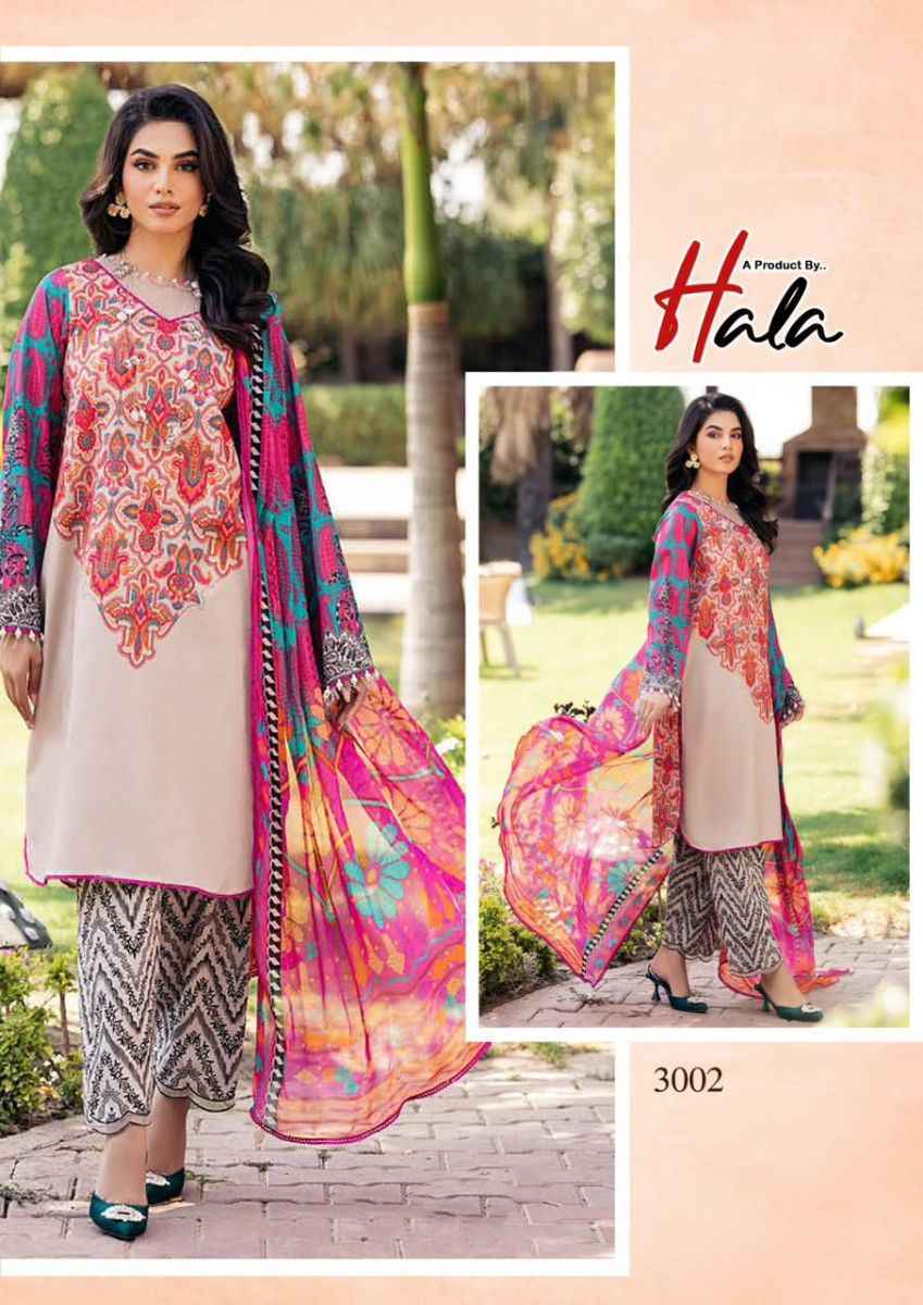 Hala Ramsha Vol-3 Cotton Dress Material 6 pc Cataloge