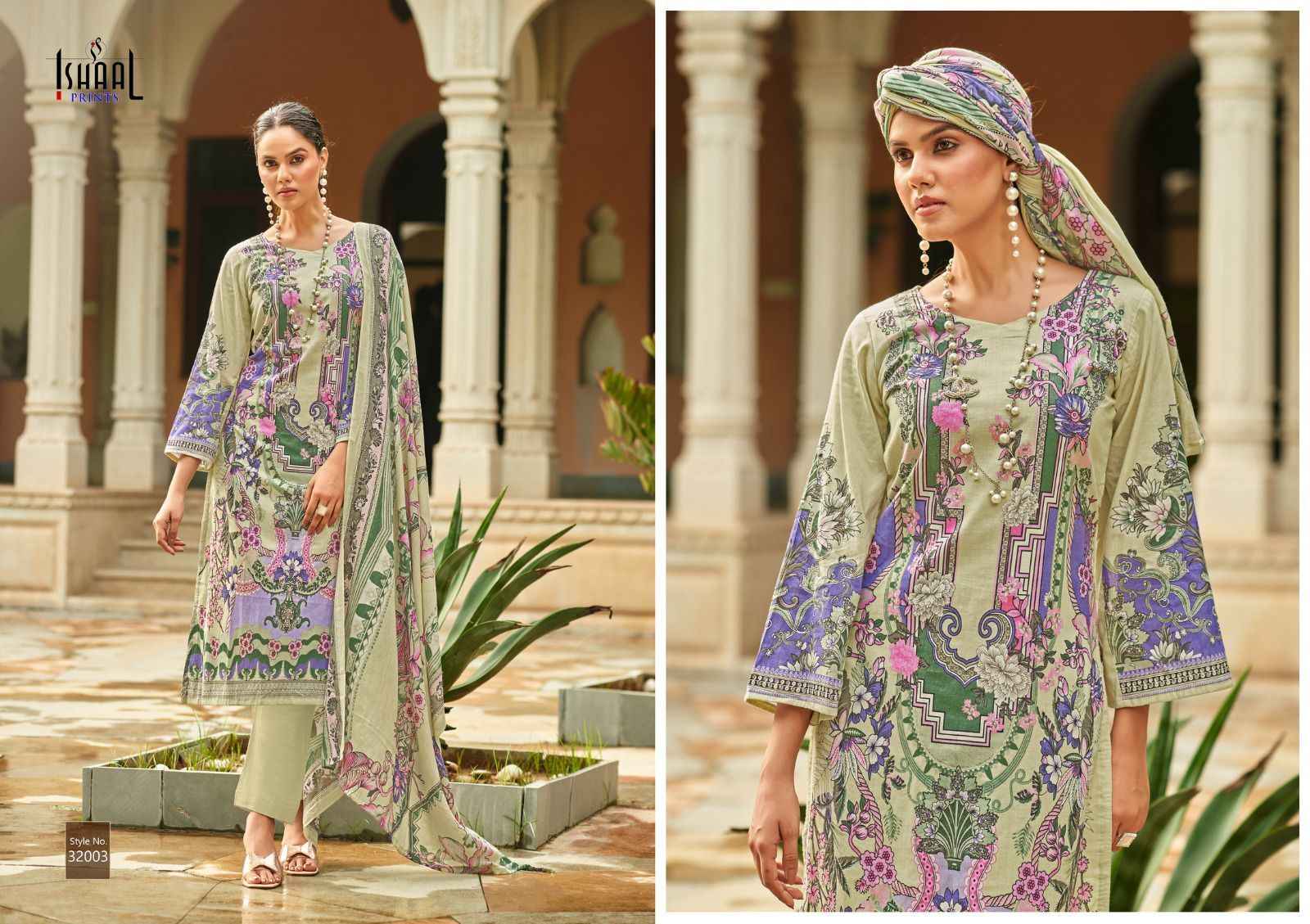 Ishaal Prints Gulmohar Vol 32 Lawn Dress Material 10 Pc Catalouge