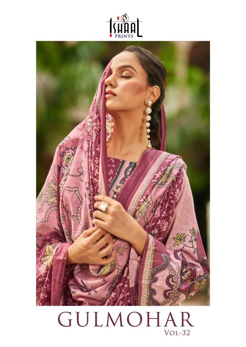 Ishaal Prints Gulmohar Vol 32 Lawn Dress Material 10 Pc Catalouge