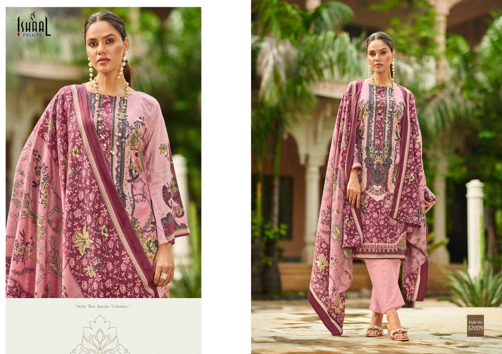 Ishaal Prints Gulmohar Vol 32 Lawn Dress Material 10 Pc Catalouge