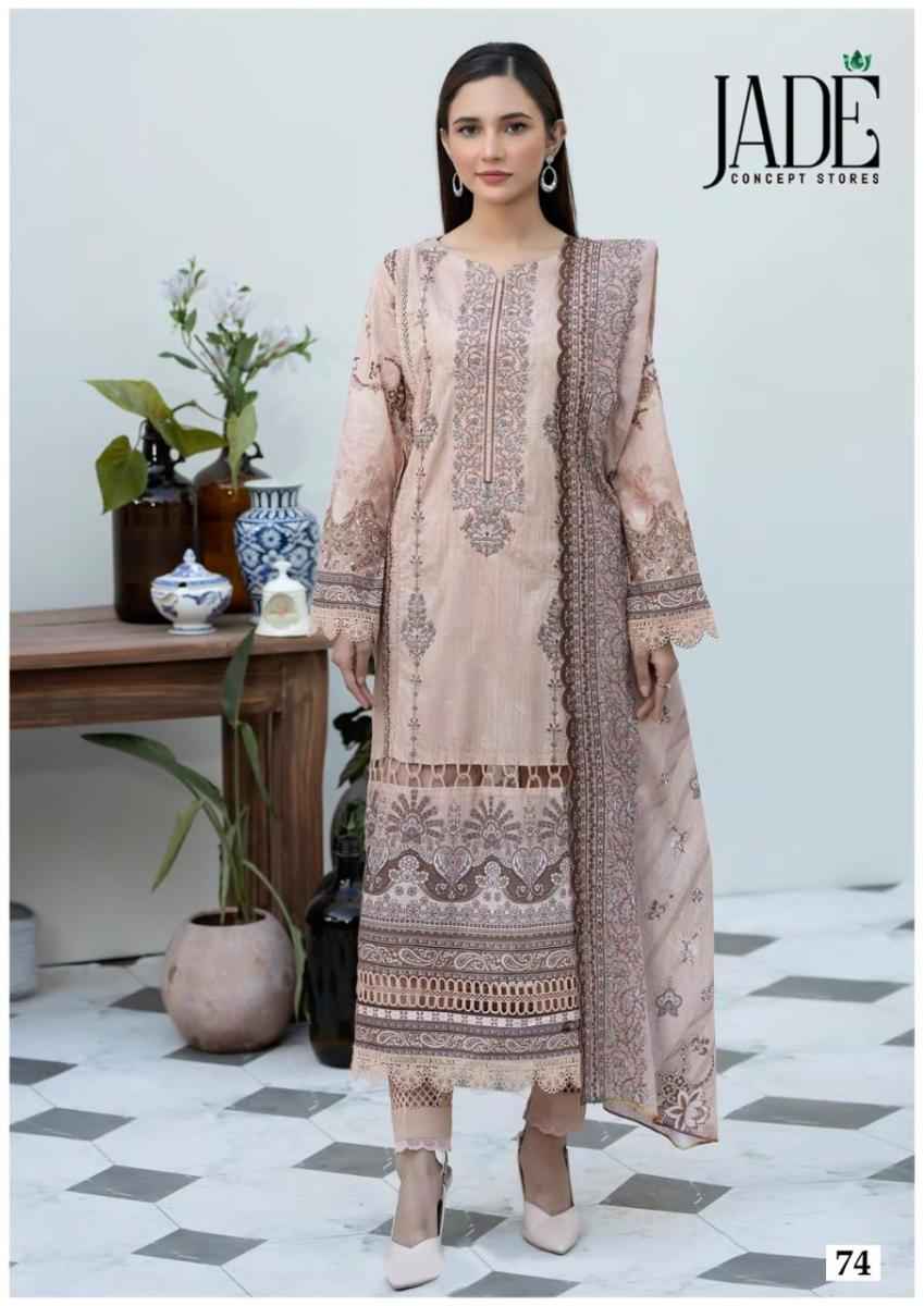 Jade Chevron Vol 8 Cotton Dress Material 6 Pc Catalog