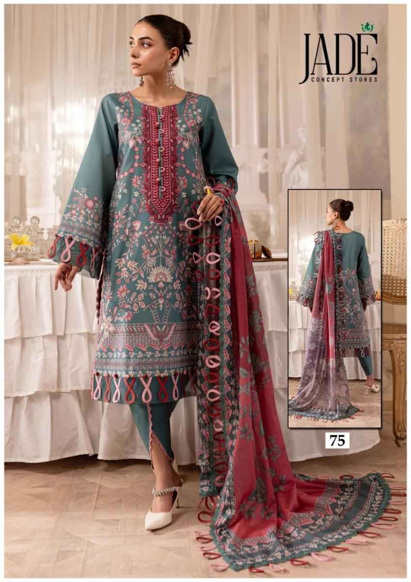 Jade Chevron Vol 8 Cotton Dress Material 6 Pc Catalog