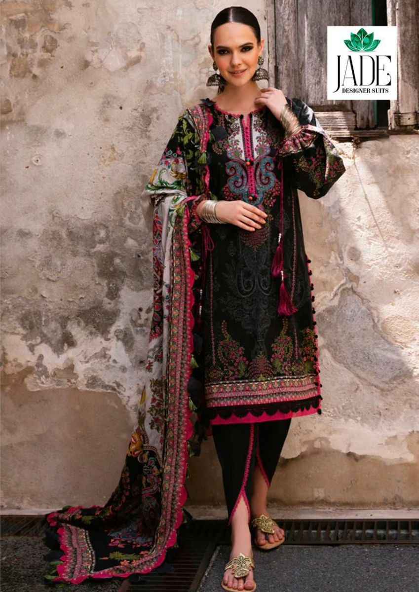 Jade Crimson Exclusive Heavy Lawn Collection Vol 9 Cotton Dress Material 6 pc Cataloge