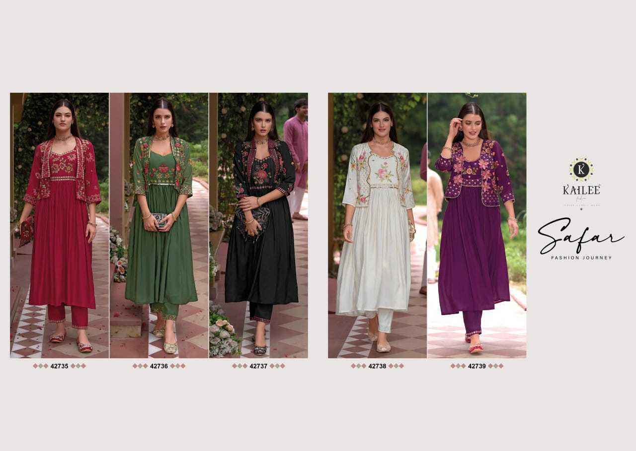 Kailee Fashion Safar Silk Kurti Combo 5 pcs Catalogue