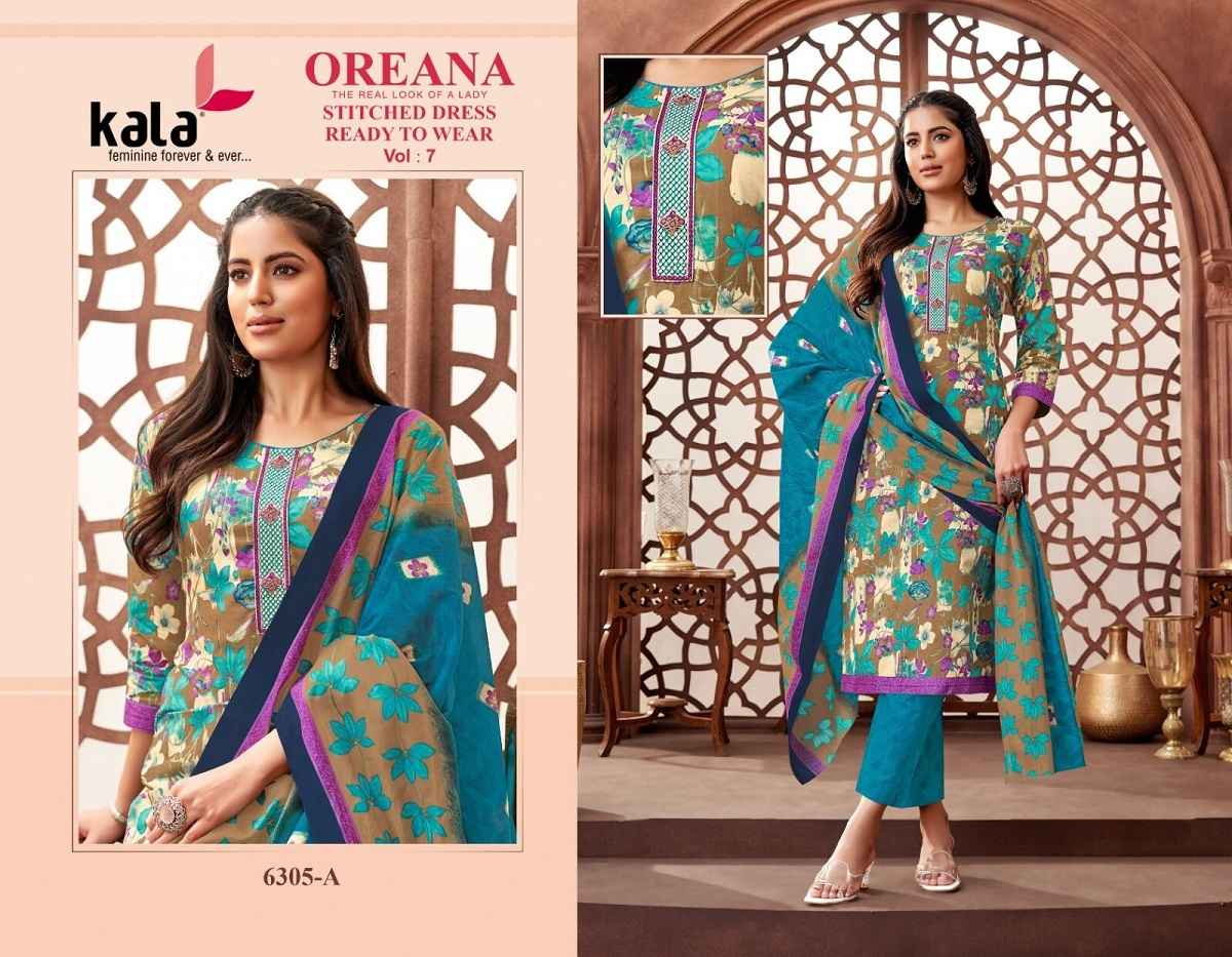 Kala Oreana Vol 7 Readymade Cotton Dress 12 pcs Catalogue