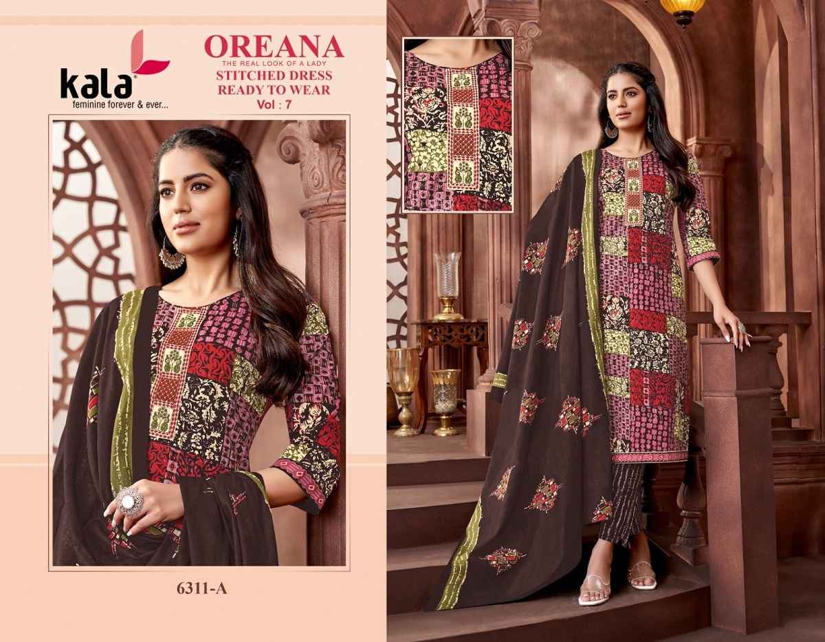 Kala Oreana Vol 7 Readymade Cotton Dress 12 pcs Catalogue