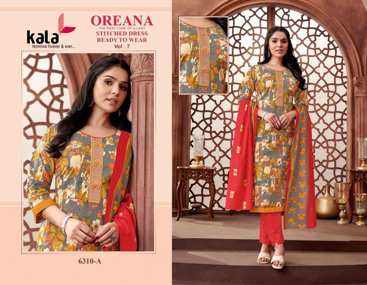 Kala Oreana Vol 7 Readymade Cotton Dress 12 pcs Catalogue