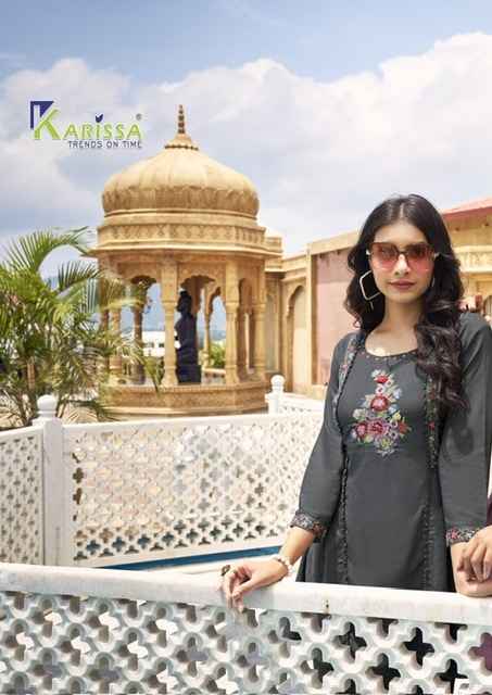 Karissa Celina Viscose Kurti With Bottom 6 pcs Catalogue