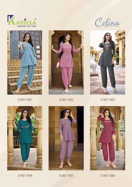 Karissa Celina Viscose Kurti With Bottom 6 pcs Catalogue