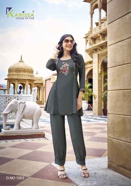 Karissa Celina Viscose Kurti With Bottom 6 pcs Catalogue