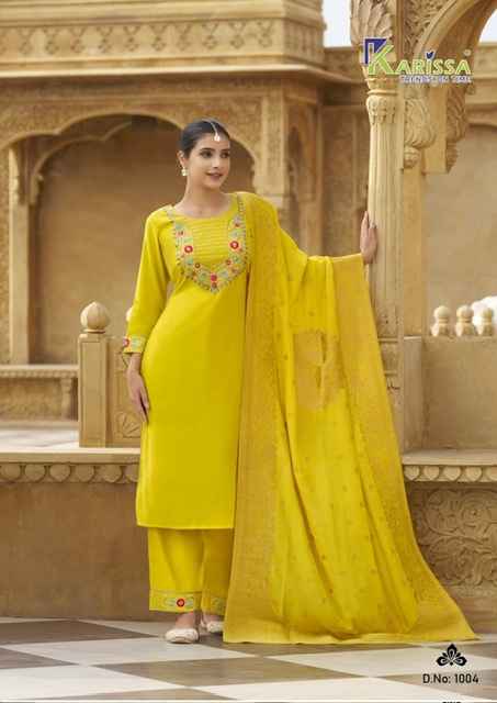 Karissa Roshani Roman Silk Kurti Combo 6 pcs Catalogue