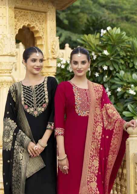 Karissa Roshani Roman Silk Kurti Combo 6 pcs Catalogue