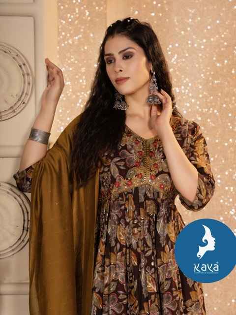 Kaya Aari 6 Chanderi Modal Kurti Combo 8 pcs Catalogue