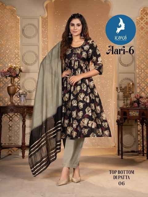 Kaya Aari 6 Chanderi Modal Kurti Combo 8 pcs Catalogue