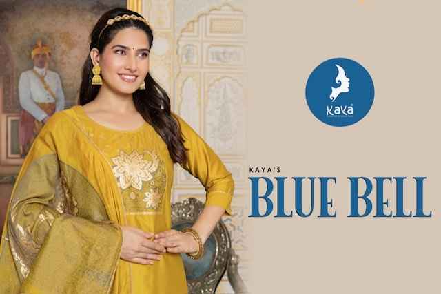 Kaya Blue Bell Viscose Chanderi Kurti Combo 6 pcs Catalogue