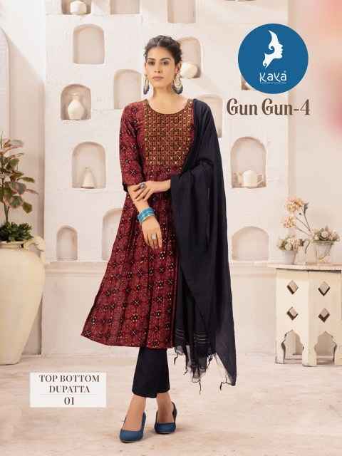 Kaya Gungun Vol 4 Cotton Kurti Combo 8 pcs Catalogue